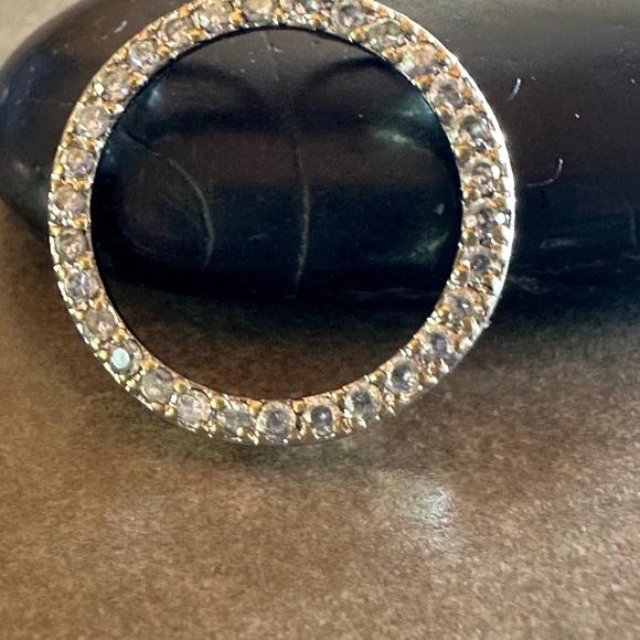 CIRCLE OF LIFE CZ PENDANT WITH ‘OPTIONAL’ 925 SOLID STERLING SILVER BOX CHAIN - Picture 8 of 10